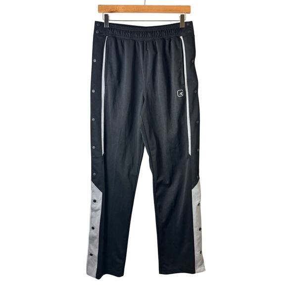 AND1 Tearaway Track Pants Womens Small Black Y2K Retro Throwback Streetwear - Picture 1 of 16